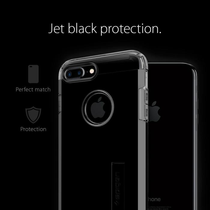 UTGATT5 - SPIGEN Tough Armor Skal till Apple iPhone 7 Plus - Jet Black
