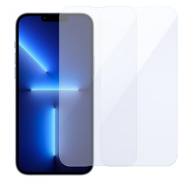 [2-PACK] Hrdat Glas Skrmskydd iPhone 13 Pro Max - Clear