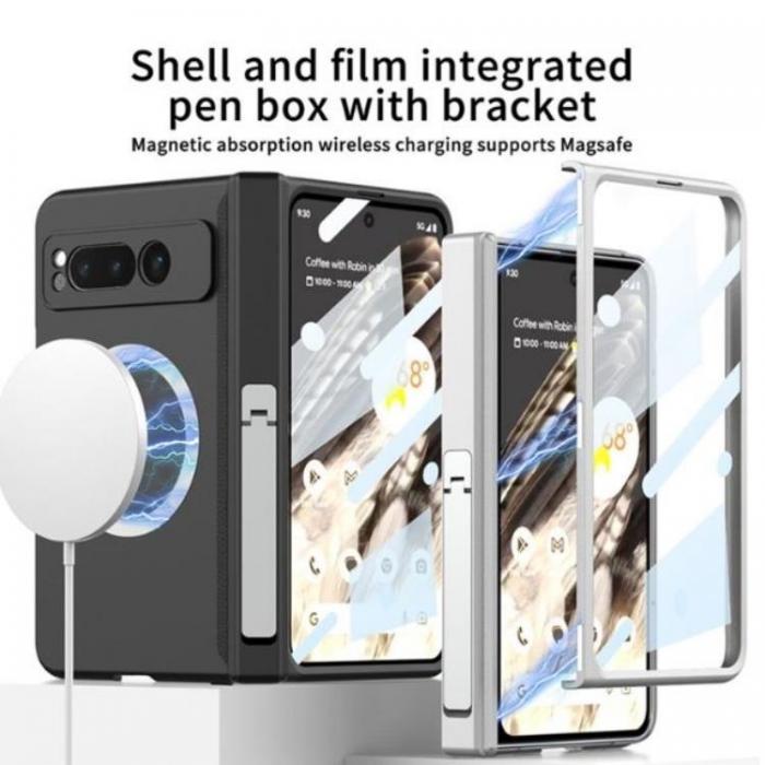 GKK - GKK Google Pixel Fold Mobilskal Magsafe Kickstand - Silver
