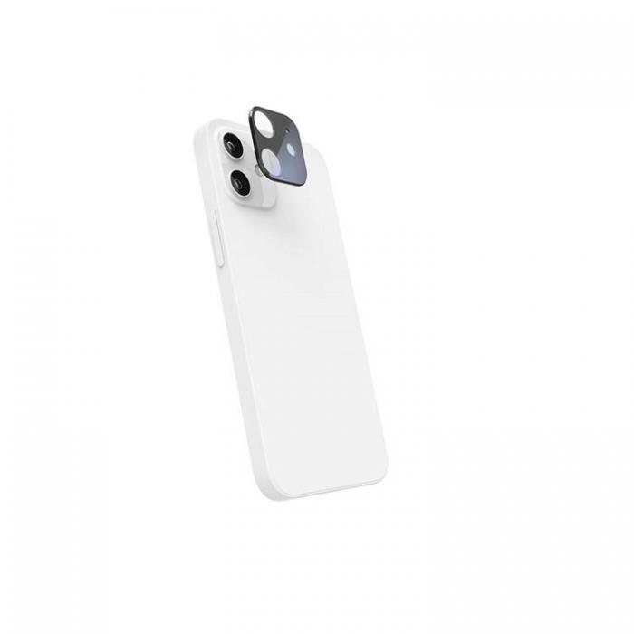 Hama - HAMA Kameralinsskydd i Hrdat Glas fr iPhone 12 Mini - Svart