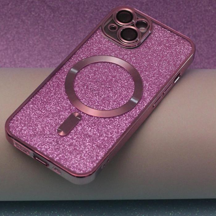TelForceOne - Glitter Chrome Rosa Fodral till iPhone 12 Pro - Elegant Skydd