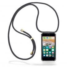 CoveredGear-Necklace - Boom iPhone 7/8/SE 2020/SE 2022 skal med mobilhalsband- Grey Cord