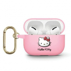 Hello Kitty - Hello Kitty AirPods 3 Skal Silikon 3D Kitty Head - Rosa