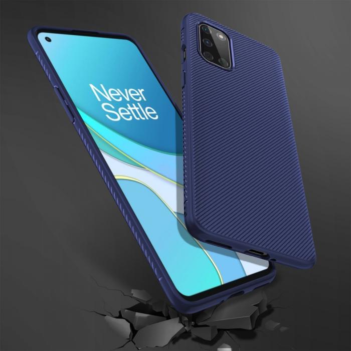 A-One Brand - Twill Texture Flexicase Skal till Oneplus 8T - Bl