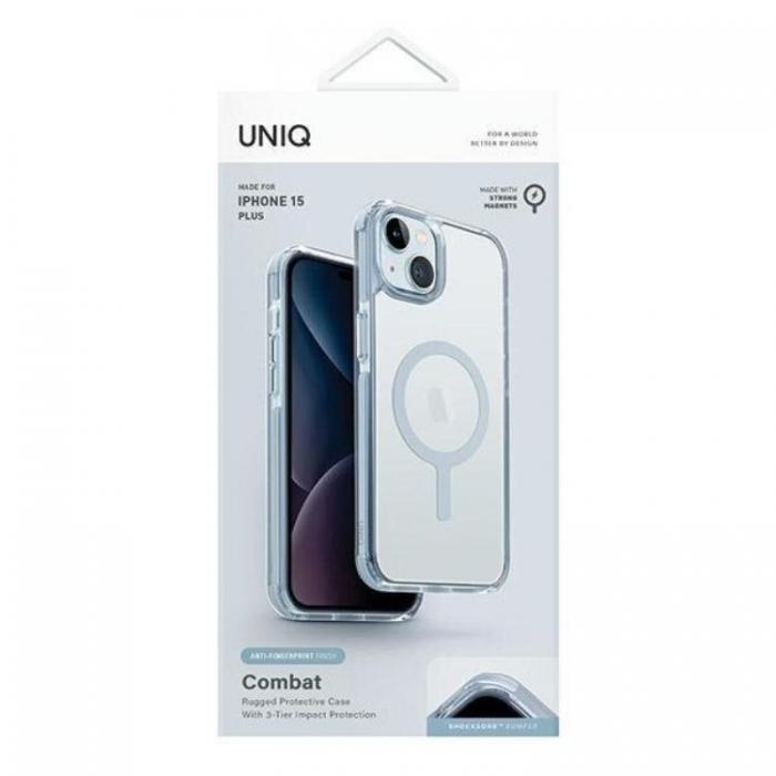 UNIQ - UNIQ iPhone 15/14/13 Mobilskal Magsafe Combat - Ljusbl