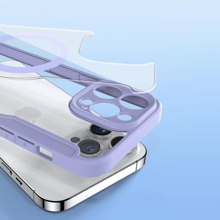Dux Ducis - Dux Ducis iPhone 14 Pro Plnboksfodral Magsafe Skin X Pro - Lila