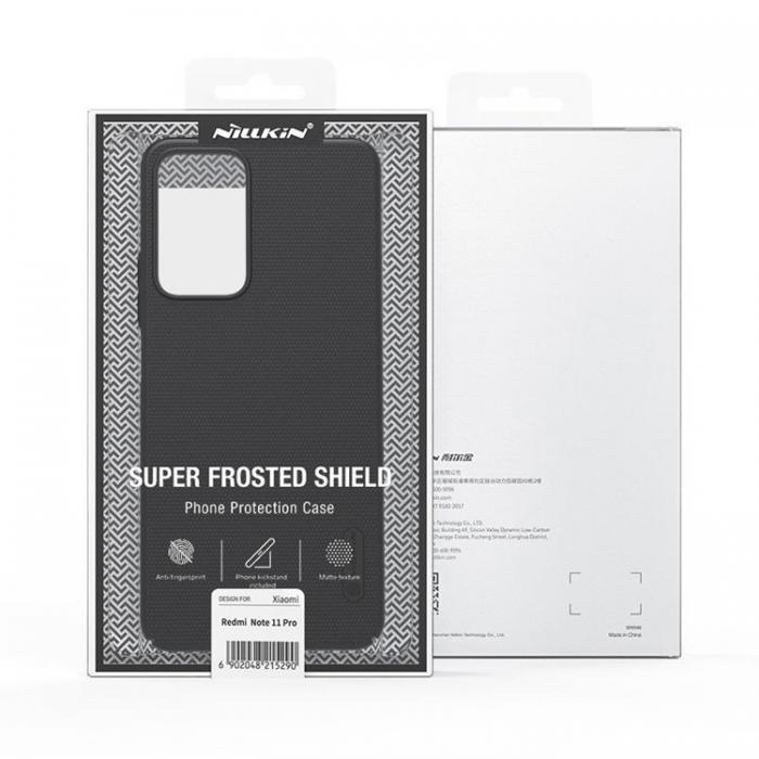 Nillkin - Nillkin Super Frosted Shield Pro Skal Xiaomi Redmi Note 11 Pro/Plus 5G - Svart