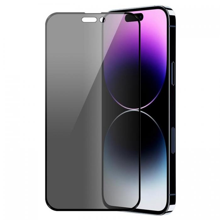 A-One Brand - [1-PACK] Privacy iPhone 14 Pro Hrdat Glas Skrmskydd