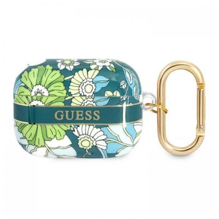 Guess - Guess AirPods Pro Skal Flower Strap Collection - Grn