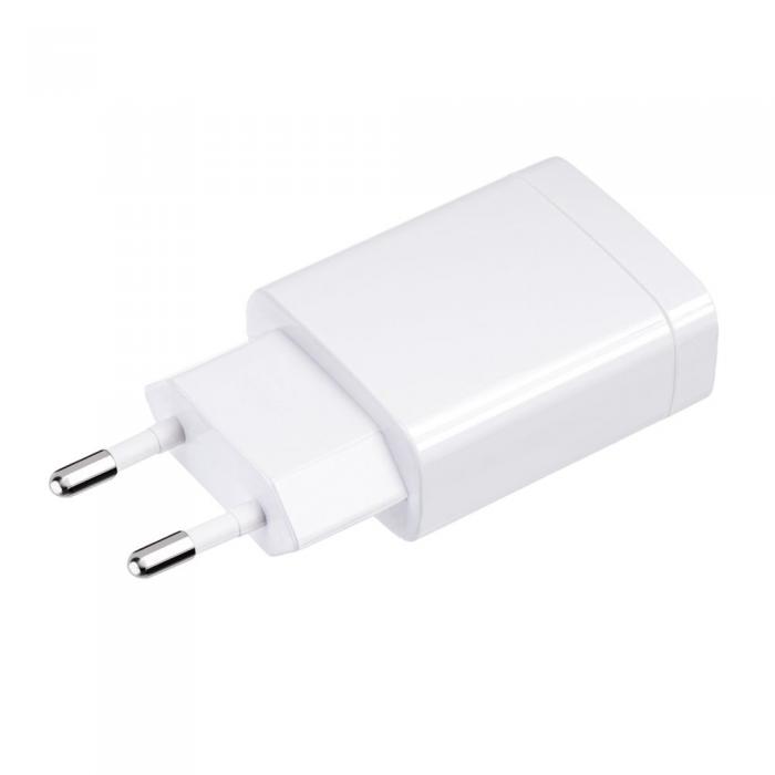 Forcell - Forcell-laddare med USB A-uttag, typ-C kabel 2,4A 18W QC 3.0