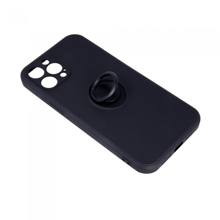 TelForceOne - Svart Finger Grip-skal iPhone X/XS  Hllbart & Ergonomiskt