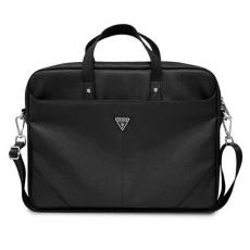 Guess - Guess Datorfodral 16" Saffiano Triangle Logo - Svart