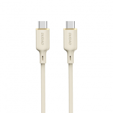 Dudao - Dudao USB-C Till USB-C Kabel 1m - Beige