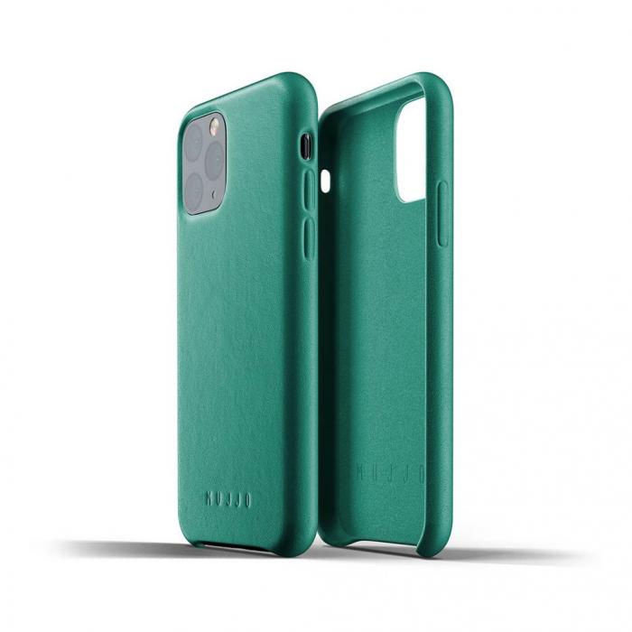 UTGATT1 - Mujjo Full Leather Case fr iPhone 11 Pro - Alpinegrn