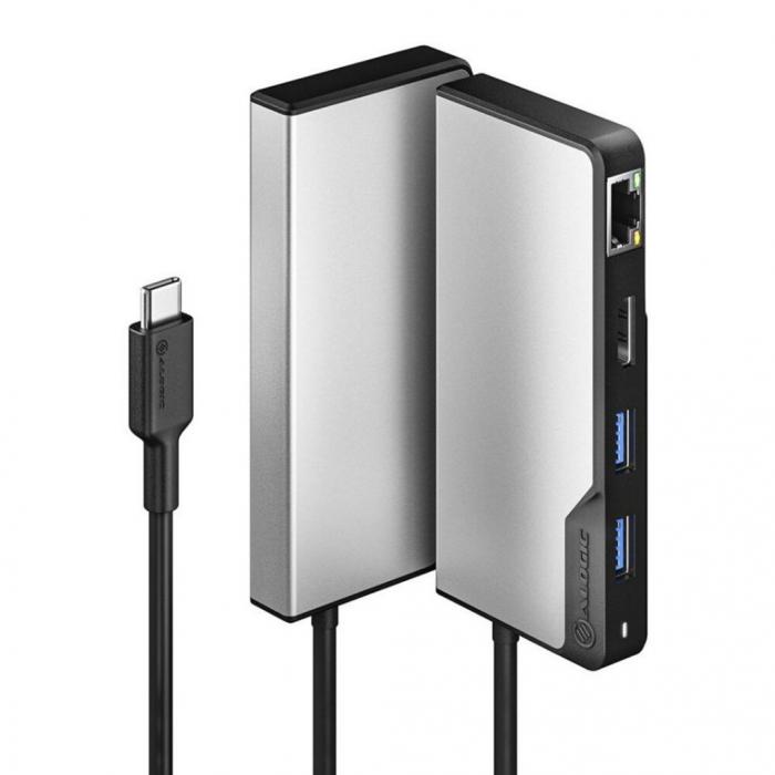 UTGATT1 - ALOGIC USB-CFusionALPHA 5-i-1-hubb HDMI, USB, Ethernet och PD - Rymdgr