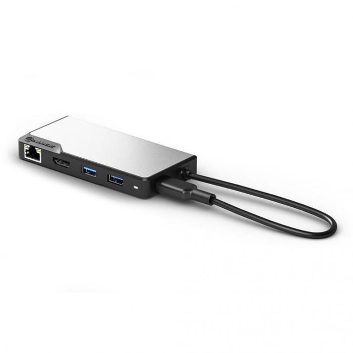 UTGATT1 - ALOGIC USB-CFusionMAX 6-i-1-hubb HDMI, USB, Ethernet och PD ? Rymdgr