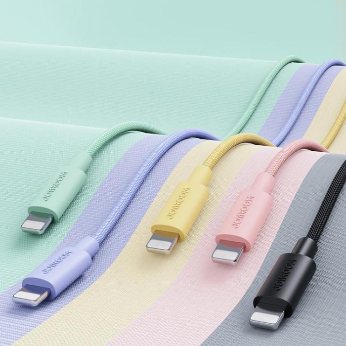 UTGATT5 - Joyroom Durable USB-C Lightning Kabel 2m - Rosa