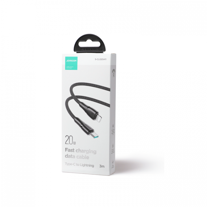 Joyroom - Joyroom Surpass USB-C till Lightning kabel 20W 3m - Svart