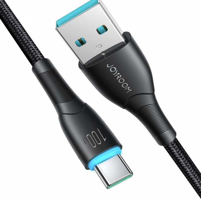 Joyroom - Joyroom Starry USB-A till USB-C 100W Kabel 1m - Svart
