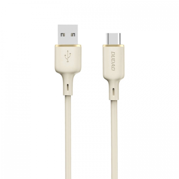 Dudao - Dudao USB-A Till USB-C Kabel 1m - Beige