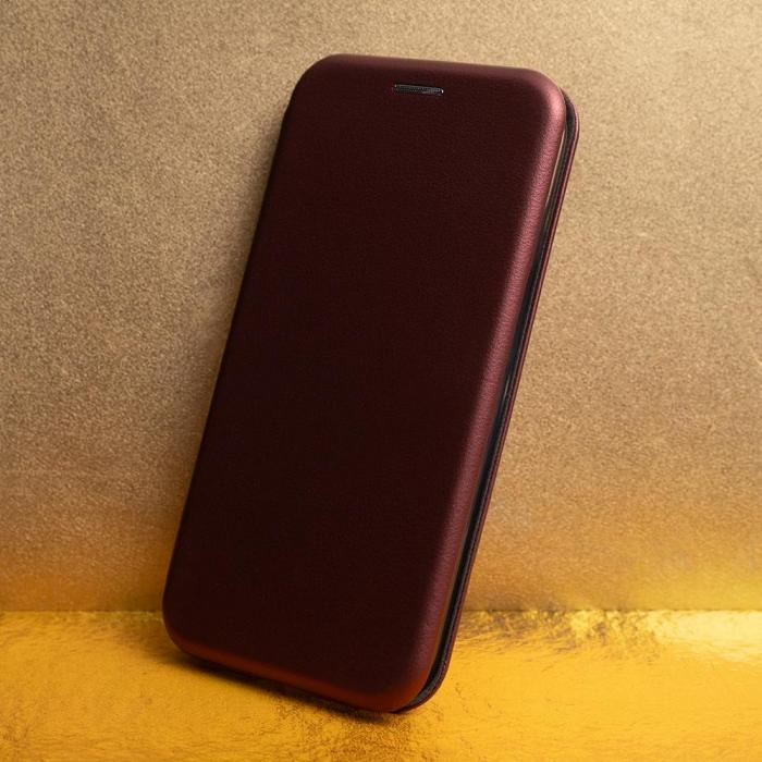 OEM - Smart Diva fodral fr Samsung Galaxy S24 burgundy