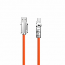 A-One Brand - USB-C till USB-A 1.5m Kablar Angled - Orange