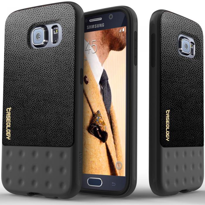 UTGATT5 - Caseology Riot Series BaksideSkal till Samsung Galaxy S6 - Svart