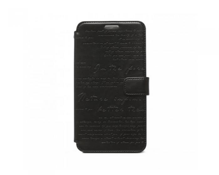 UTGATT5 - Zenus Lettering Diary Vska till Samsung Galaxy Note 3 N9000 (Svart)