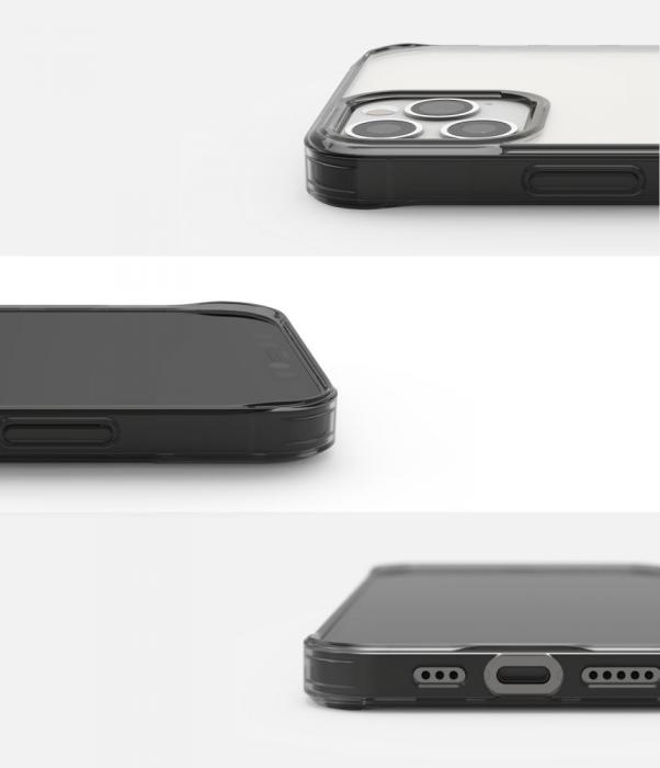UTGATT5 - RINGKE Fusion Mobilskal iPhone 12 & 12 Pro - Smoke Black