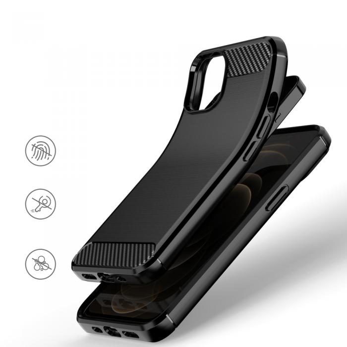 Ruhtel - Carbon Flexible Skal iPhone 13 mini - Svart