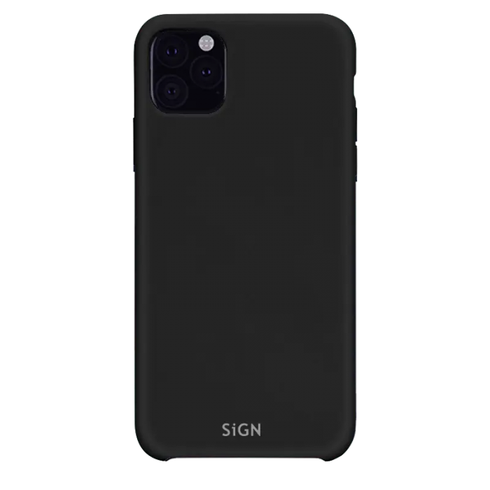 SiGN - SiGN iPhone 11 Pro Max Skal Liquid Silicone - Svart