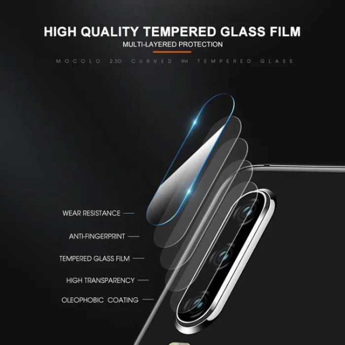 SiGN - Mocolo Huawei P30 Kameralinsskydd i Hrdat Glas