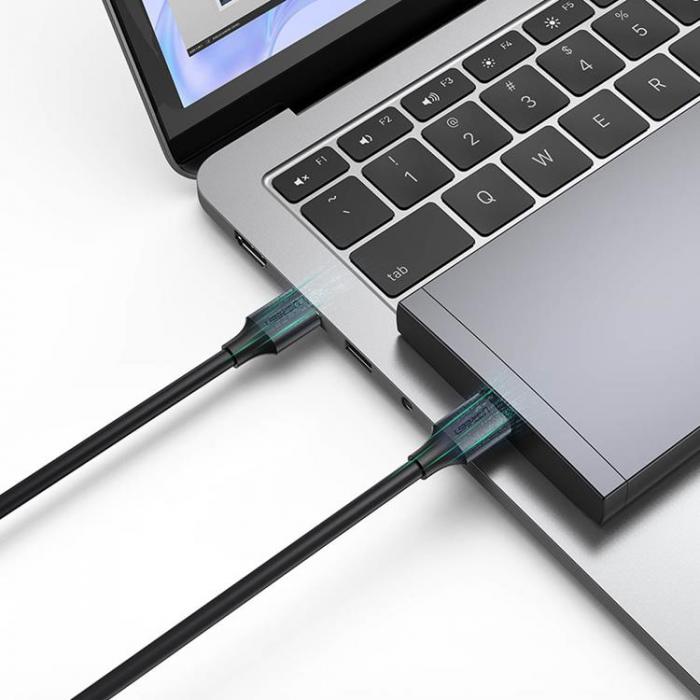 Ugreen - Ugreen USB-A till USB-A 3.0 Kabel 0.5m - Svart
