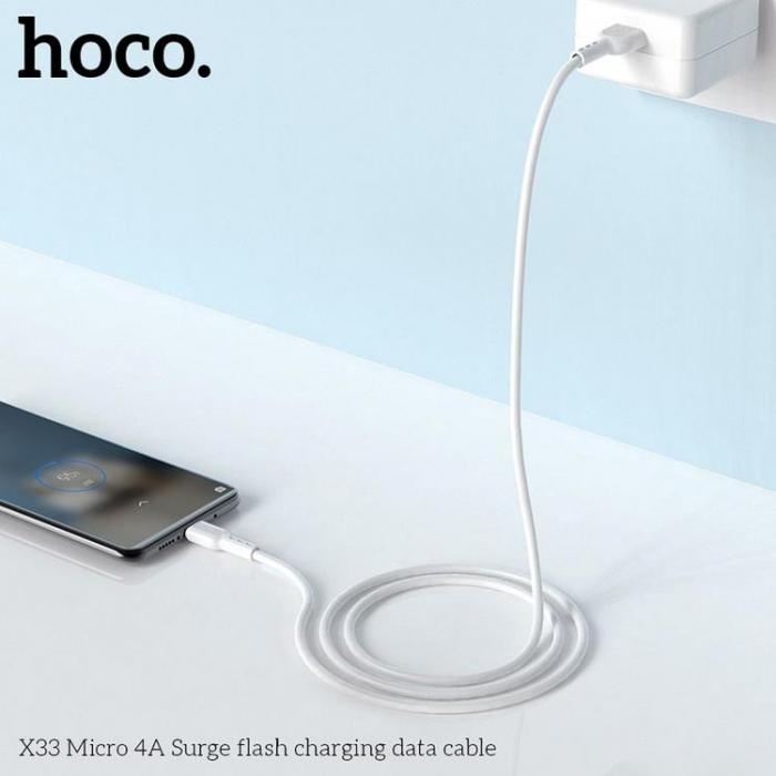UTGATT1 - Hoco Surge Micro USB Kabel 1m - Vit