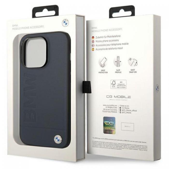 BMW - BMW iPhone 14 Pro Max Mobilskal Magsafe Lder Hot Stamp