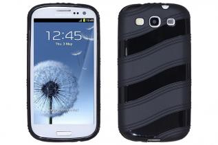 A-One Brand - Wave FlexiCase Skal till Samsung Galaxy S3 i9300 (Svart)