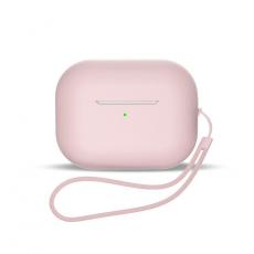 A-One Brand - AirPods 3 Skal Silikon med Handledsrem - Rosa