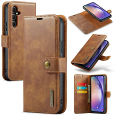 DG.MING - DG.MING Galaxy A54 5G Plånboksfodral Äkta Läder 2in1 - Brun