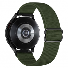 A-One Brand - Galaxy Watch 6 Classic (43mm) Armband Elastic - Mörkgrön