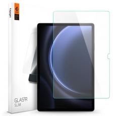 Spigen - Spigen Galaxy Tab S9 FE Plus Fodral Härdat Glas Skärmskydd - Clear