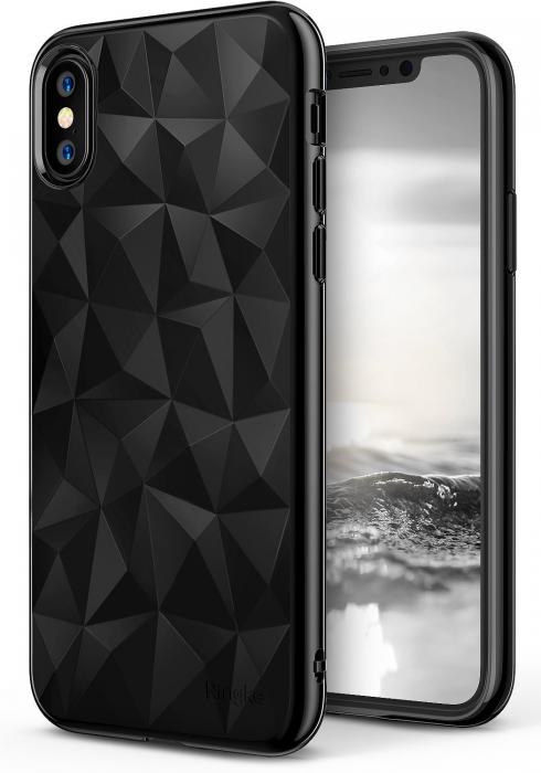 UTGATT4 - Ringke Air Prism Skal till Apple iPhone XS / X - Ink Black