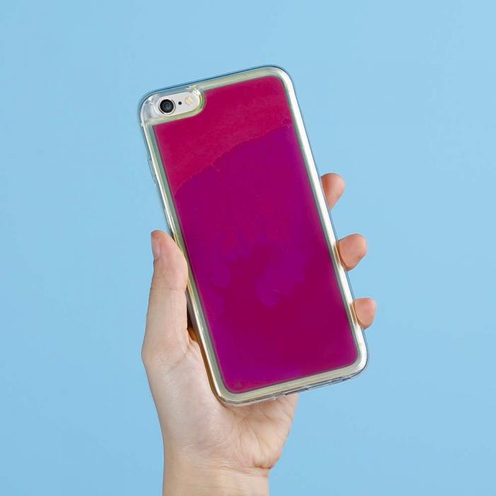 A-One Brand - Liquid Neon Sand skal till iPhone 6/6s Plus - Violet