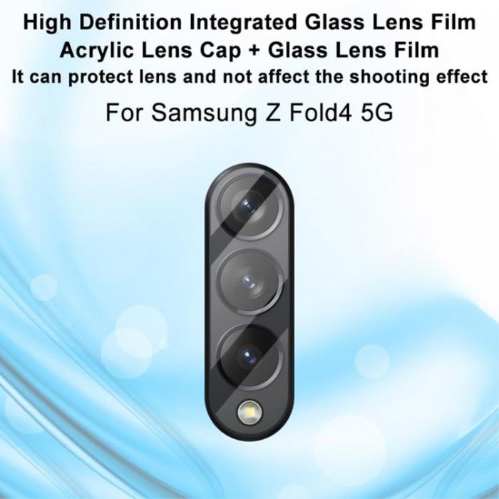 A-One Brand - [2-Pack] Galaxy Z Fold 4 Kameralinsskydd i Hrdat glas 3D - Clear