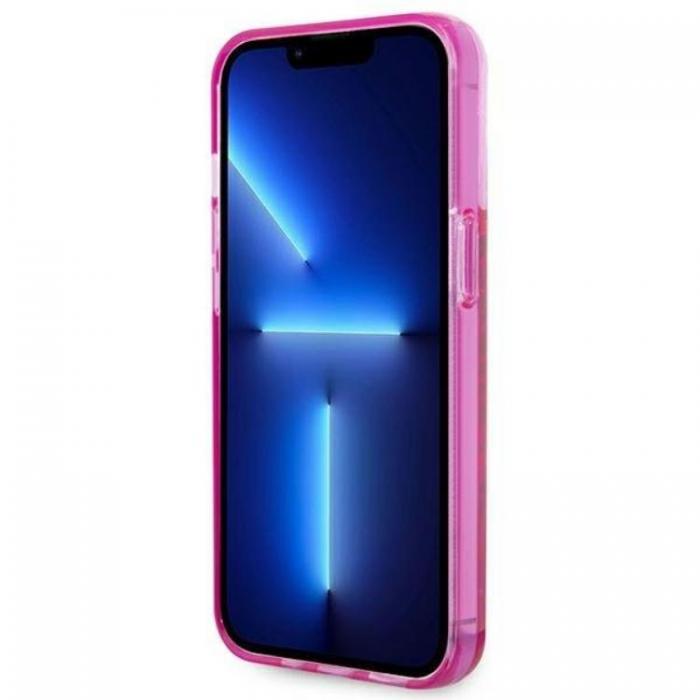 KARL LAGERFELD - Karl Lagerfeld iPhone 14 Pro Max Skal Liquid Glitter Elong - Rosa