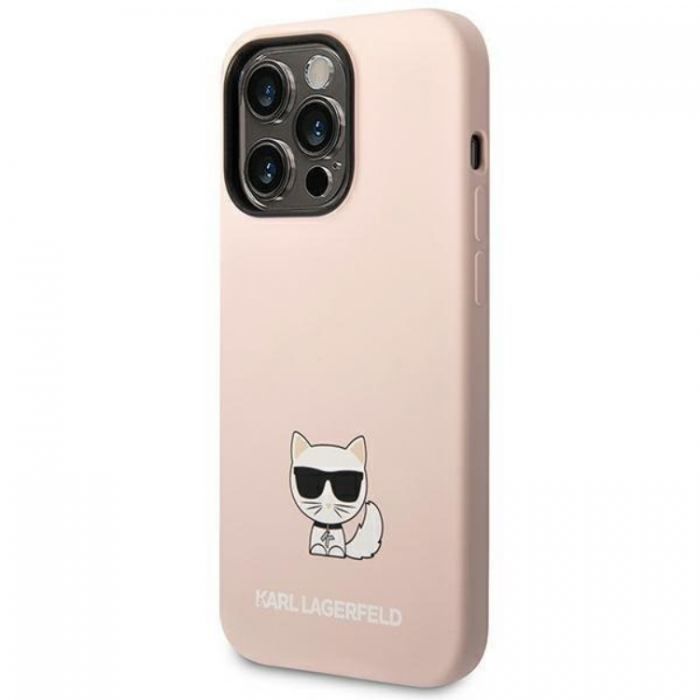 KARL LAGERFELD - Karl Lagerfeld iPhone 14 Pro Max Skal Silicone Choupette Body