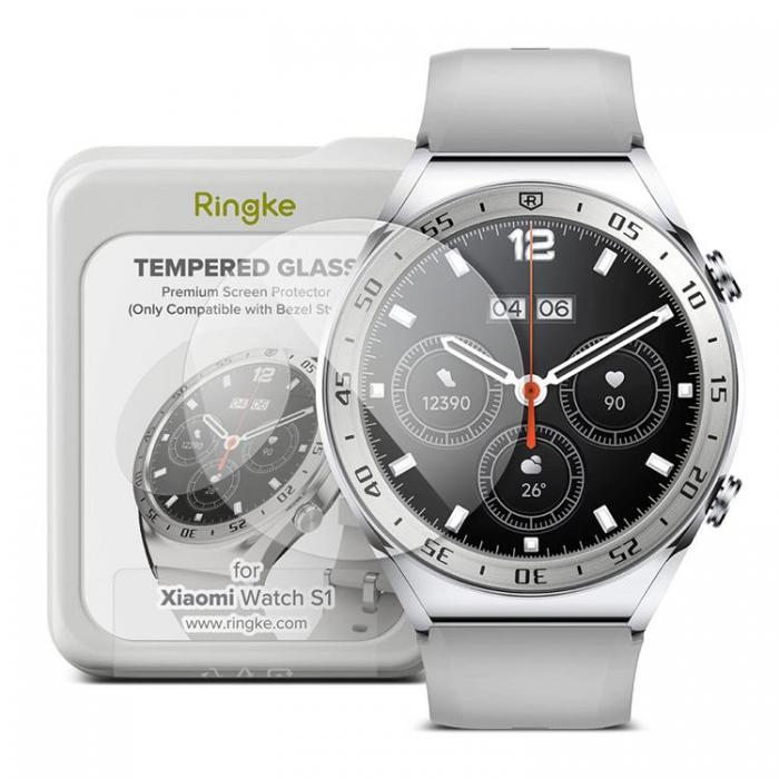 UTGATT5 - Ringke Xiaomi Watch S1 Hrdat Glas Bezel Styling