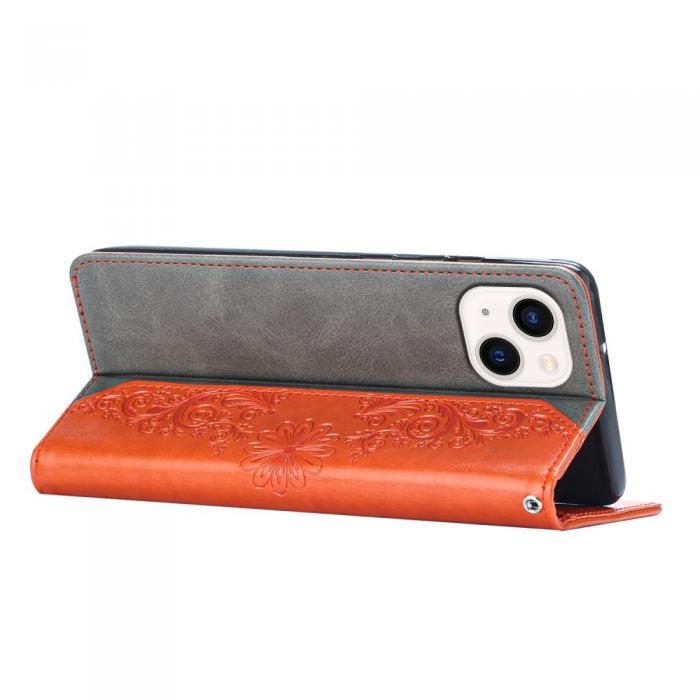 OEM - Fjrilar iPhone 13 Plnboksfodral - Orange