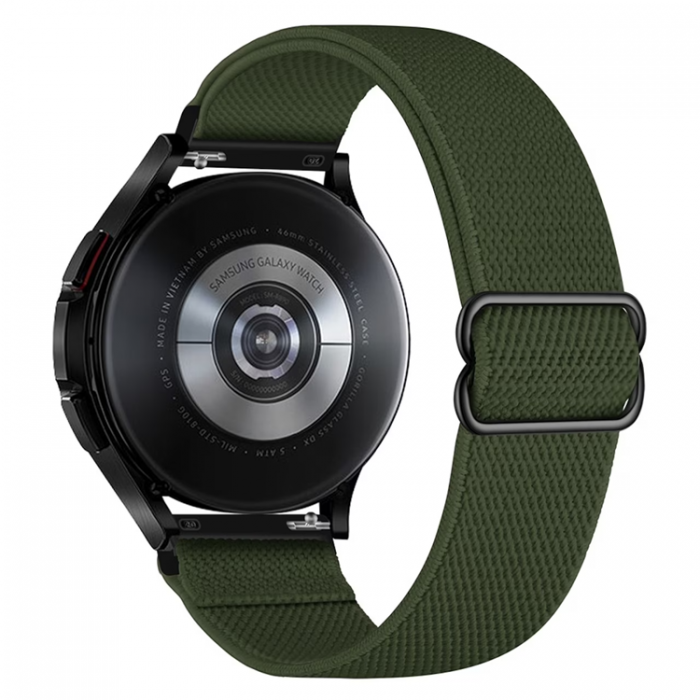 A-One Brand - Galaxy Watch 6 Classic (43mm) Armband Elastic - Mrkgrn