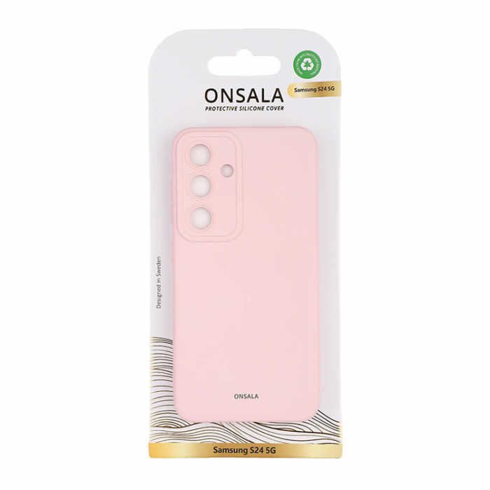 Onsala - Onsala Galaxy S24 Mobilskal Silikonknsla - Rosa