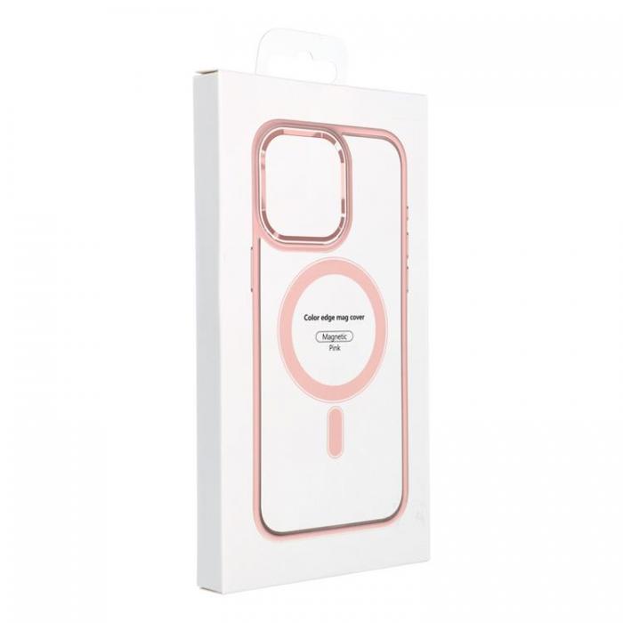 A-One Brand - iPhone 14 Pro Mobilskal Magsafe Color Edge - Rosa